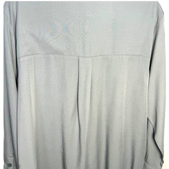 Open Edit Relaxed Fit Long Sleeve Button Up Shirt - Picture 7 of 13